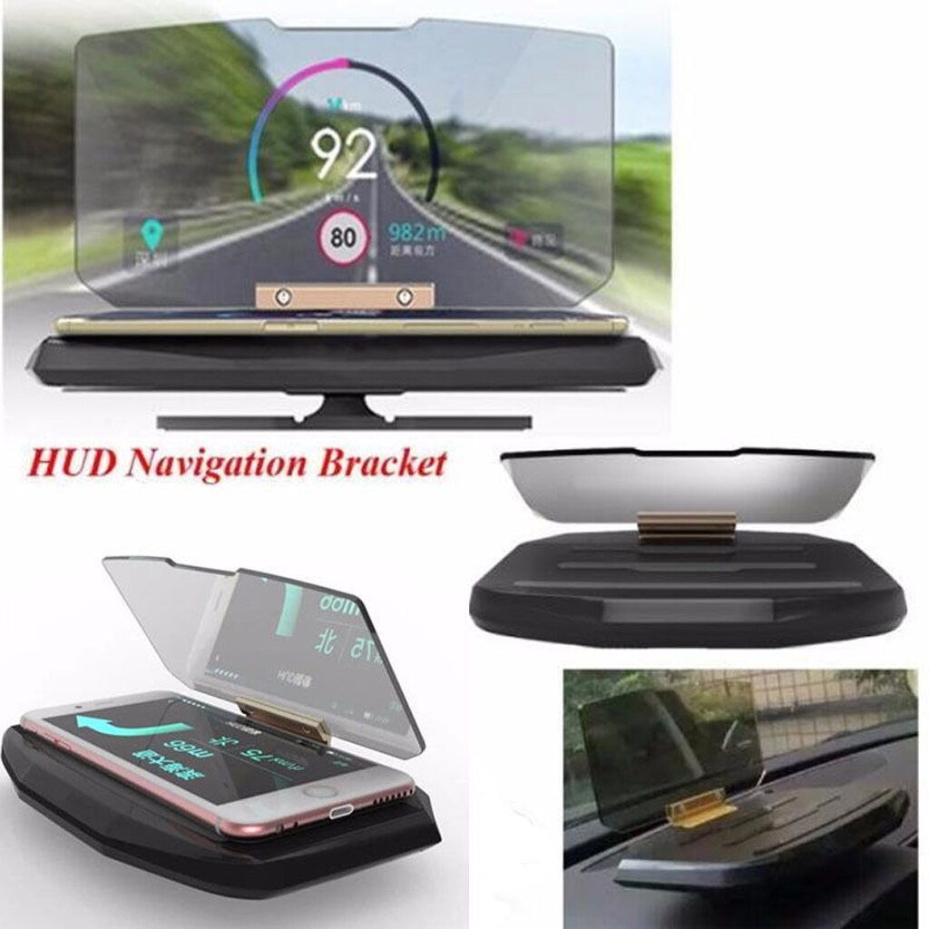 Universal Car Phone/GPS Navigation Holder Head Up Display Projection HUD
