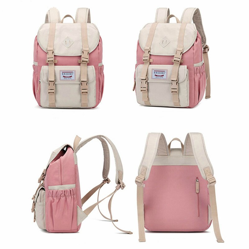 Gagacia School Rugzak Tas Voor Jongens Tiener Meisjes Flap Pocket Anti-Diefstal Rugzakken College Stijl En Ademend Kids Tassen