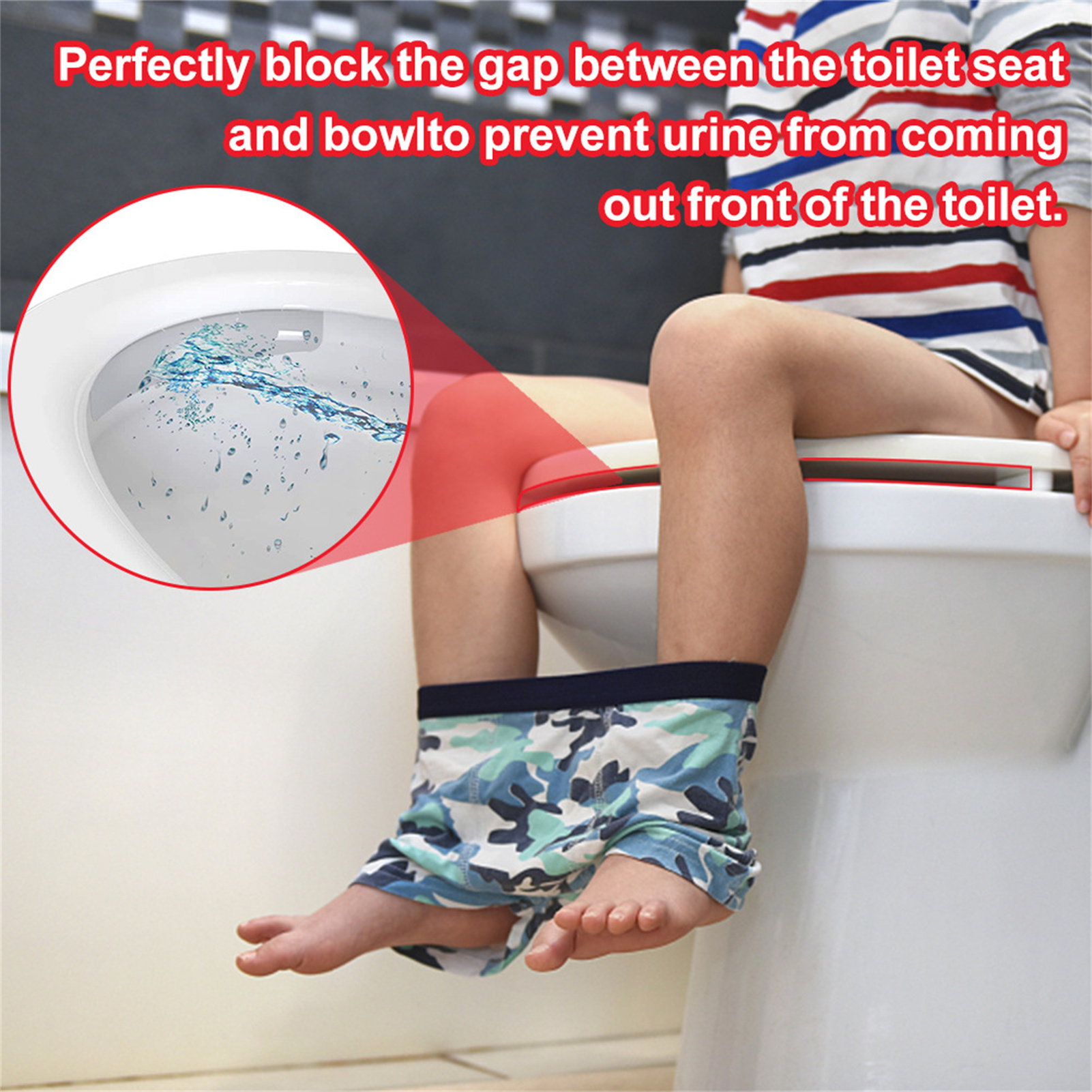 Toilet Seat Pee Splash Guard Multipurpose Potty Training Urine Protective Guard for Childern Easy Operation E2S
