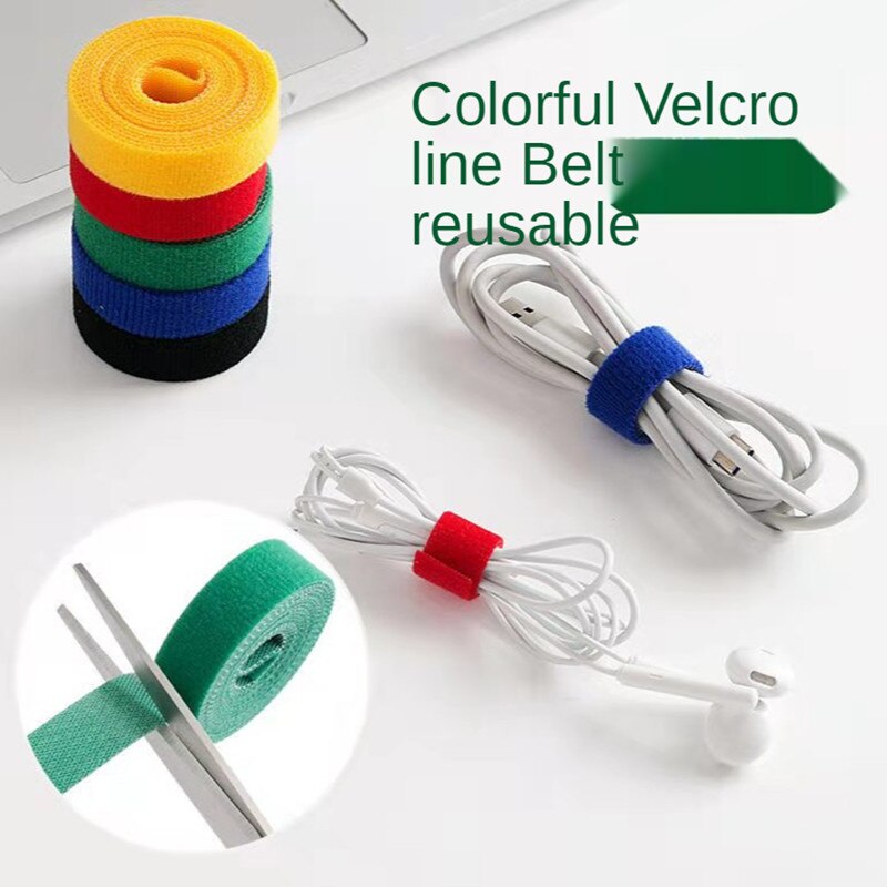 Cable Tie Cable Data Cable Charging Cable Storage Binding Belt Winding Hub Finishing Line Retainer Velcro Convenient Strap