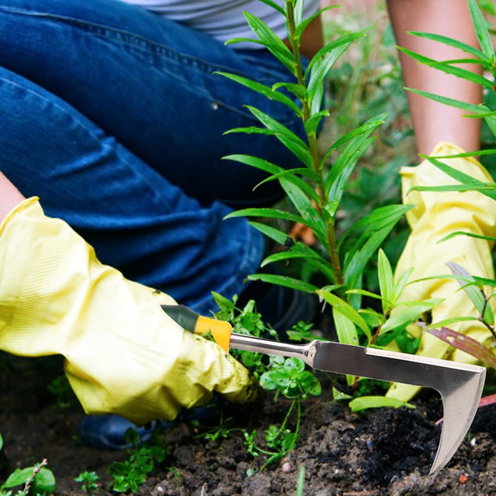 Right-angle Weeder Sod Knife Weeder Has Soft Ergonomic Handle Stainless Steel L-Shape Blade Stainless Steel Garden Tool