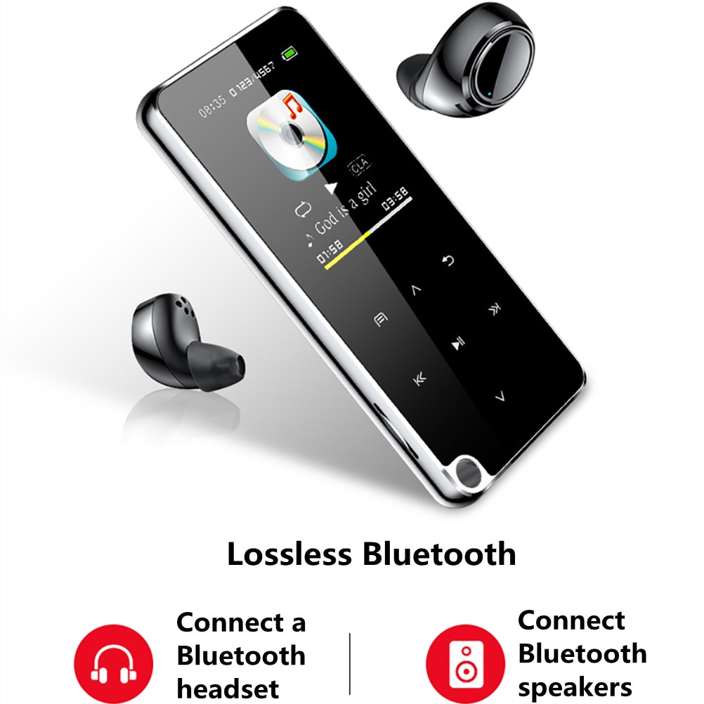 M25 Bluetooth MP3 Player Lossless HiFi sound music player 1.8-inch OLED screen with FM Radio Recording Stereo FM Automatic Radio