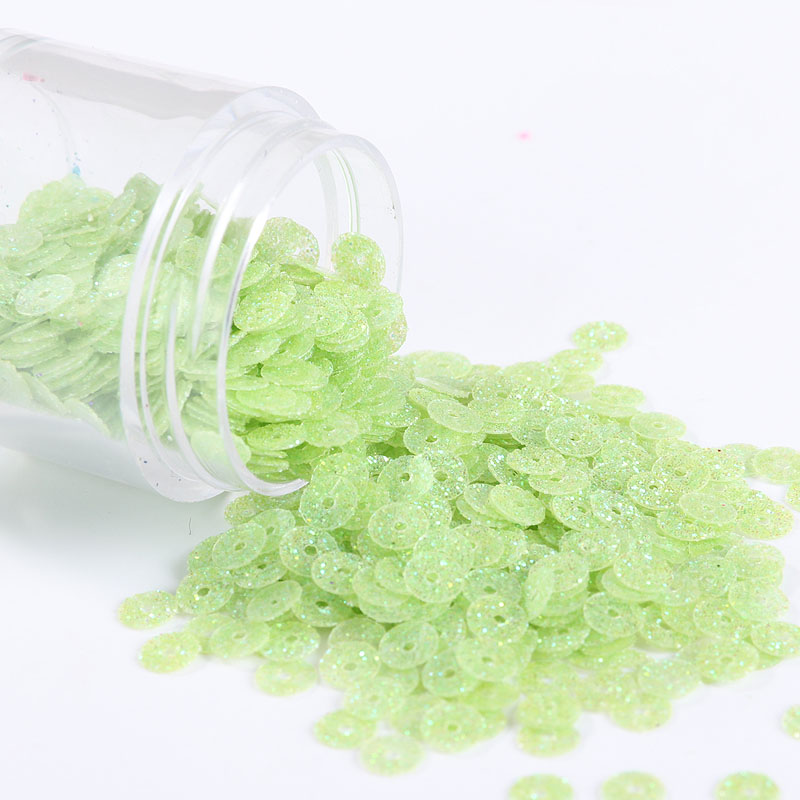 Pailettes 4Mm Glitters Sequin Platte Ronde Losse Pailletten Naaien Bruiloft Decoratie Craft Scrapbook Diy Accessoires 2000Pcs: JCF  fluor green