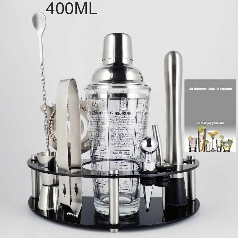 Martini Trinken Boston Edelstahl Shaker Home Bar Werkzeuge 800/750/600/450ml Cocktail Shaker Set bartender Kit Stehen: BL 400ML BL