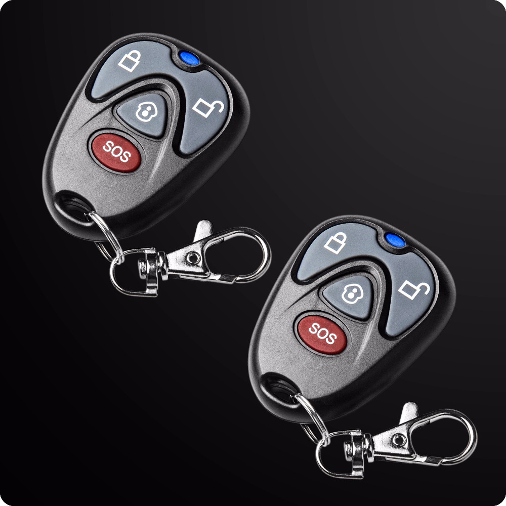 2pcs Golden Security Wireless Remote Control For G90B Wifi GPRS GSM Home Security Alarm System 433MHz