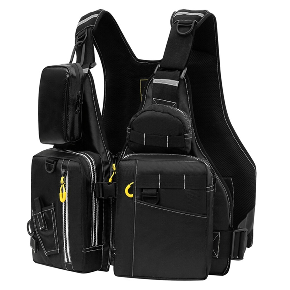 Angeln Schwimmweste Mehrere Taschen Flotation Schwimmweste Erwachsene Auftrieb Weste draussen Atmungsaktive leben jacke für angeln