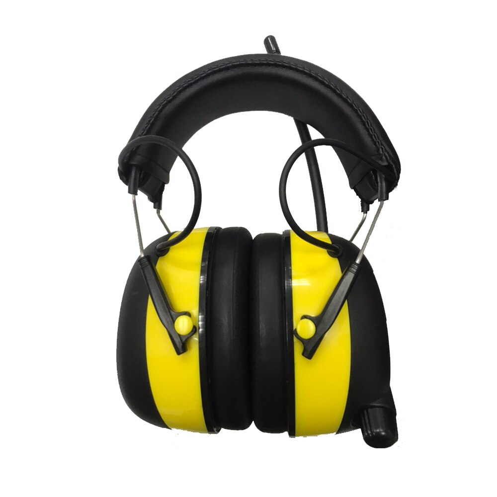Electronic Hearing Protector Earmuff ABS+sponge NRR 22dB Ear Protector LCD Display AM FM Radio Earmuff For Factory