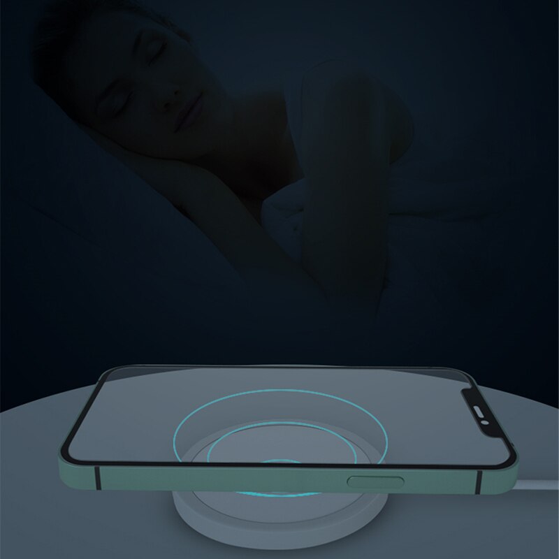 15W Qi Magnetic Wireless Charger Pad for iPhone 12 Series - Fast Charging with MFI Certified Cable