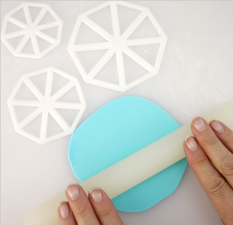 Driehoek Vlag Cutter Mold Cake Side Sugarcraft Fondant Taart Decoreren Kerst Taart Decoreren Gereedschappen Keuken Accessoires