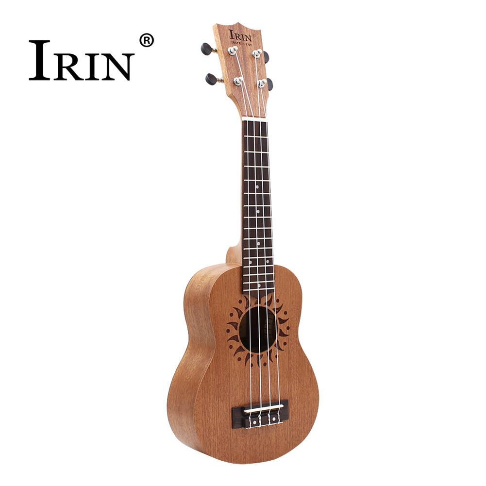 IRIN 21inch Ukulele Sapele Wood Flower Sound Hole 15 Fret Four Strings Guitar+Bag+String+Capo+Strap