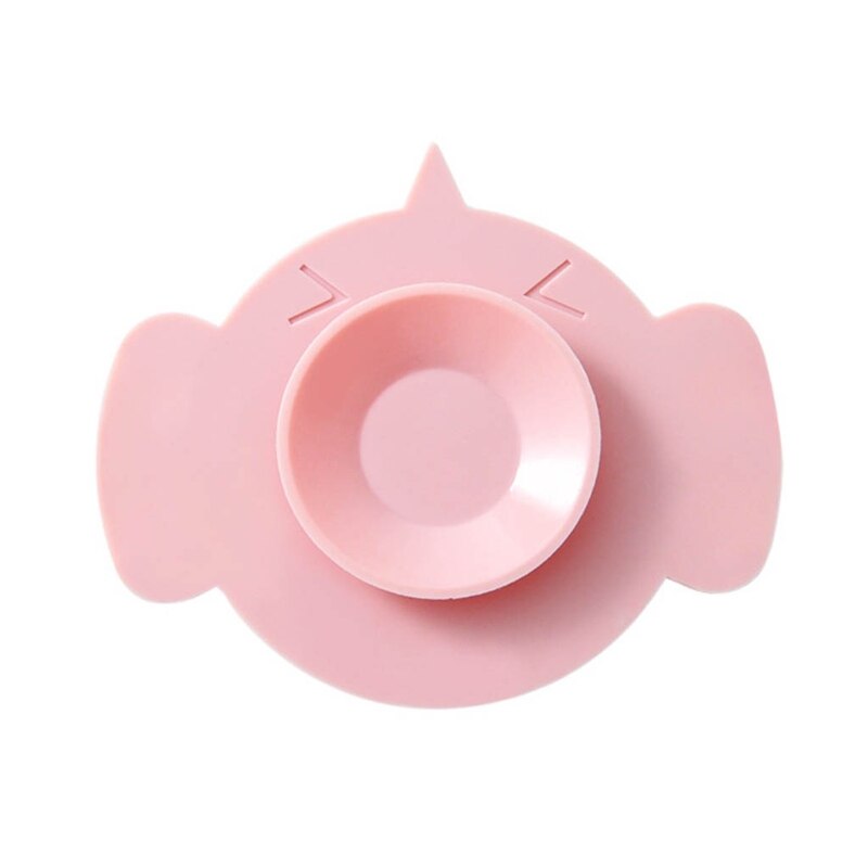 Tapis à ventouse Double face, bol antidérapant, plat à ventouse fixe en Silicone, dessous de verre pour bébés garçons filles en bas âge