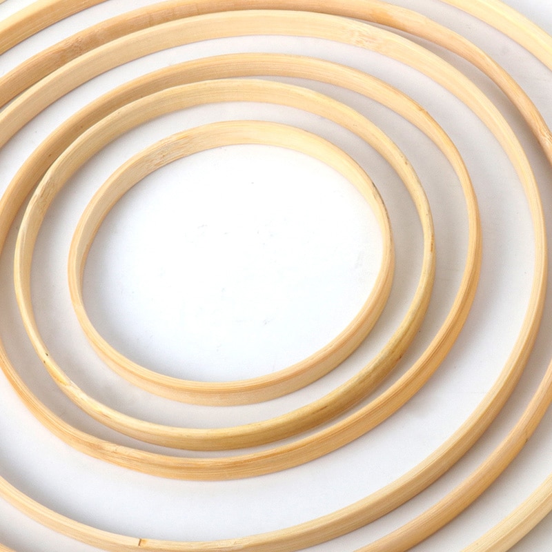 8-40cm Holz Bambus Rahmen Stickerei Hoop Ring Kreis Runde Schleife Für Kreuz Stich Maschine Hand Näharbeit DIY nähen Werkzeuge