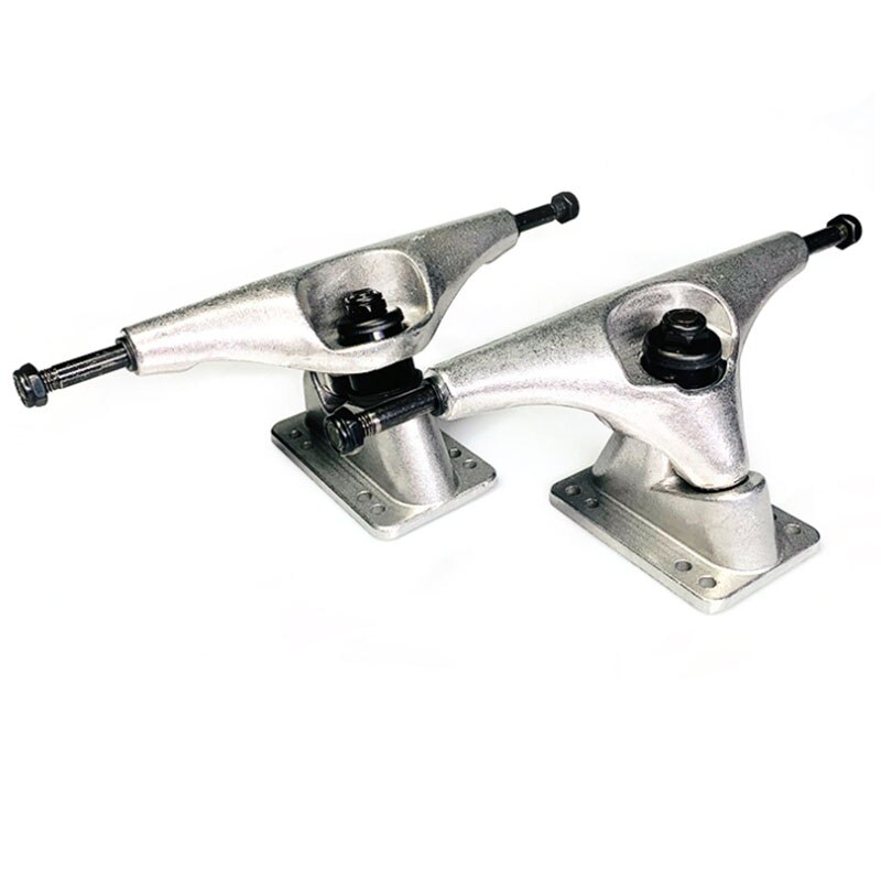 2 stk 6.25 tommers sølv surf skateboard lastebiler surf skate skateboard lastebil fiskebrett langbrett styrebrakett: Default Title