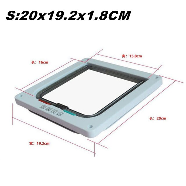 Conjunto de puerta con solapa para perro y gato, Perrera de seguridad con Control inteligente, túnel para animales pequeños, accesorios para mascotas: S