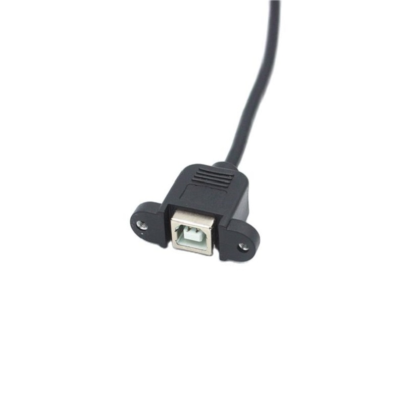USB B Male to Female Printing Cable Printer Scanner Extension Cord Panel Mount Extend Cable