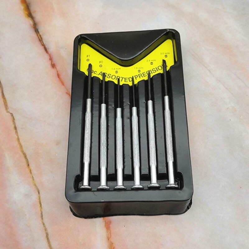 6Pcs Multifunction Small Screwdriver Set With Slotted Phillips Bits For Watch Glasses Screw Driver Repair Tools Set