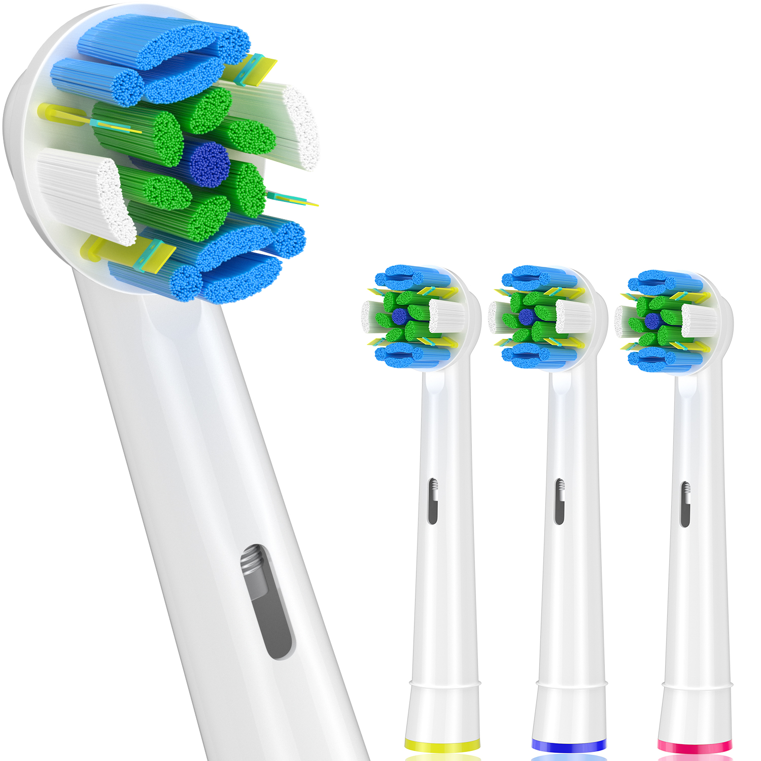 4 Stuks Opzetborstels Voor Oral B Braun Floss Action Pro 7000 Pro 1000 Pro 3000 Pro 5000 Vitaliteit Tandenborstel Modellen: WHITE