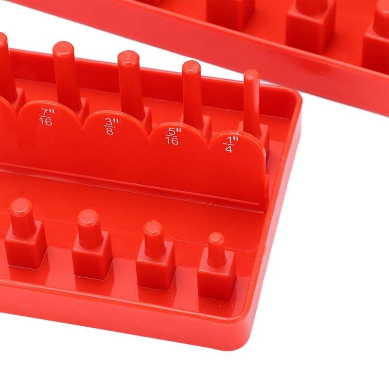 3pcs Socket Organizer Tray Set Socket Storage Multifunction Socket Storage Tool for Auto Car Repair Toolbox