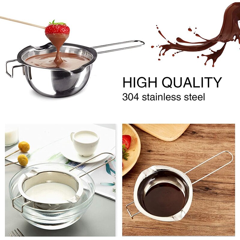 ! Rvs Chocolade Melting Pot Premium Dubbele Boiler Melting Pot Kaars Maken Kit Voor Smelten Chocola