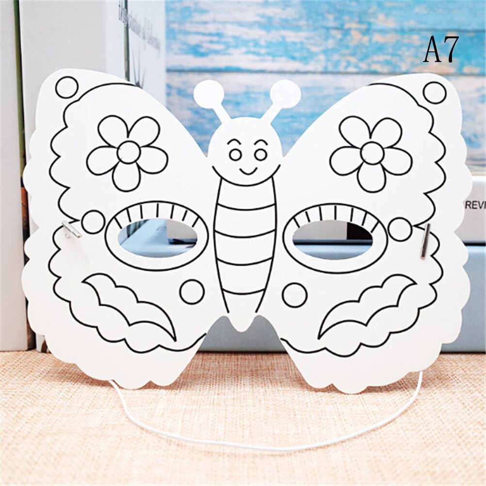 Cartoon Animal Painting Mask Kindergarten Preschool Graffiti Art Crafts Toys Color Drawing Toys for Children Kids: 7