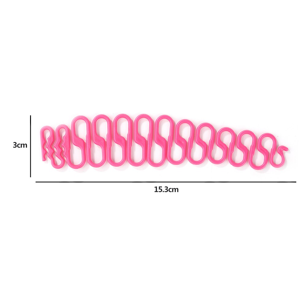 Porte-outil de tresse de cheveux pour femmes, Clip, vague, outil de tresse de cheveux, tissage, rouleau de tresse, outil de coiffure, accessoires de bricolage: Pink