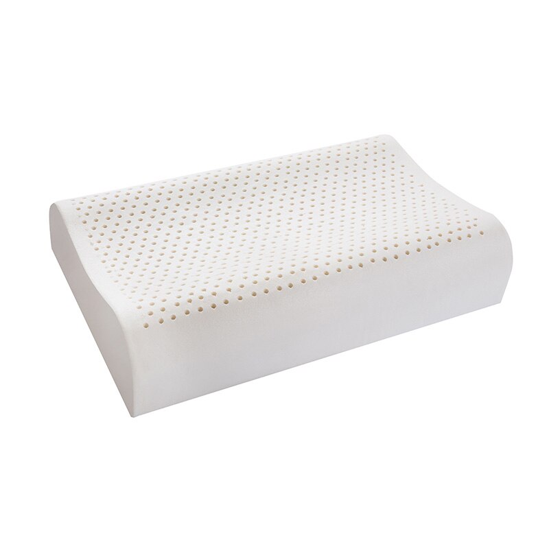 Puur Natuurlijke Latex Kussen Corrigerende Slapen Slaapkamer Kussen Hoofd Hals Ondersteuning Zorg Wervels Gezondheid: Curve / L(40x60x12cm)