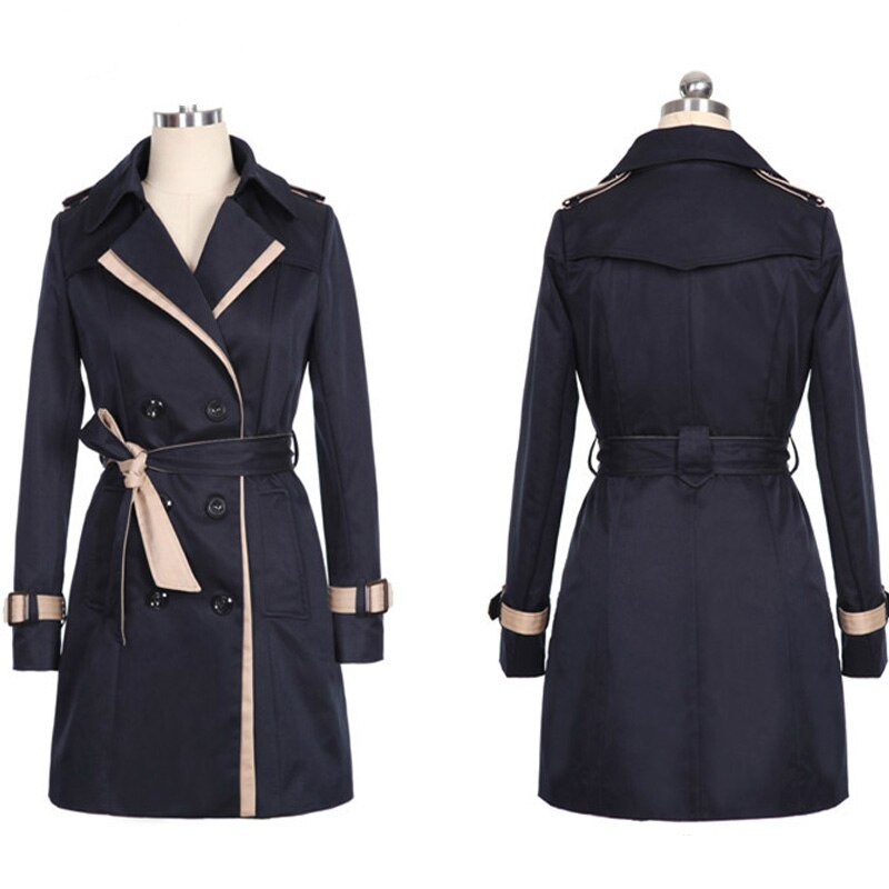 Herren Trenchcoat Lang - Britischer Stil, Zweireiher, Übergröße 5XL, Schwarz - Perfekt Für Business & Freizeit
