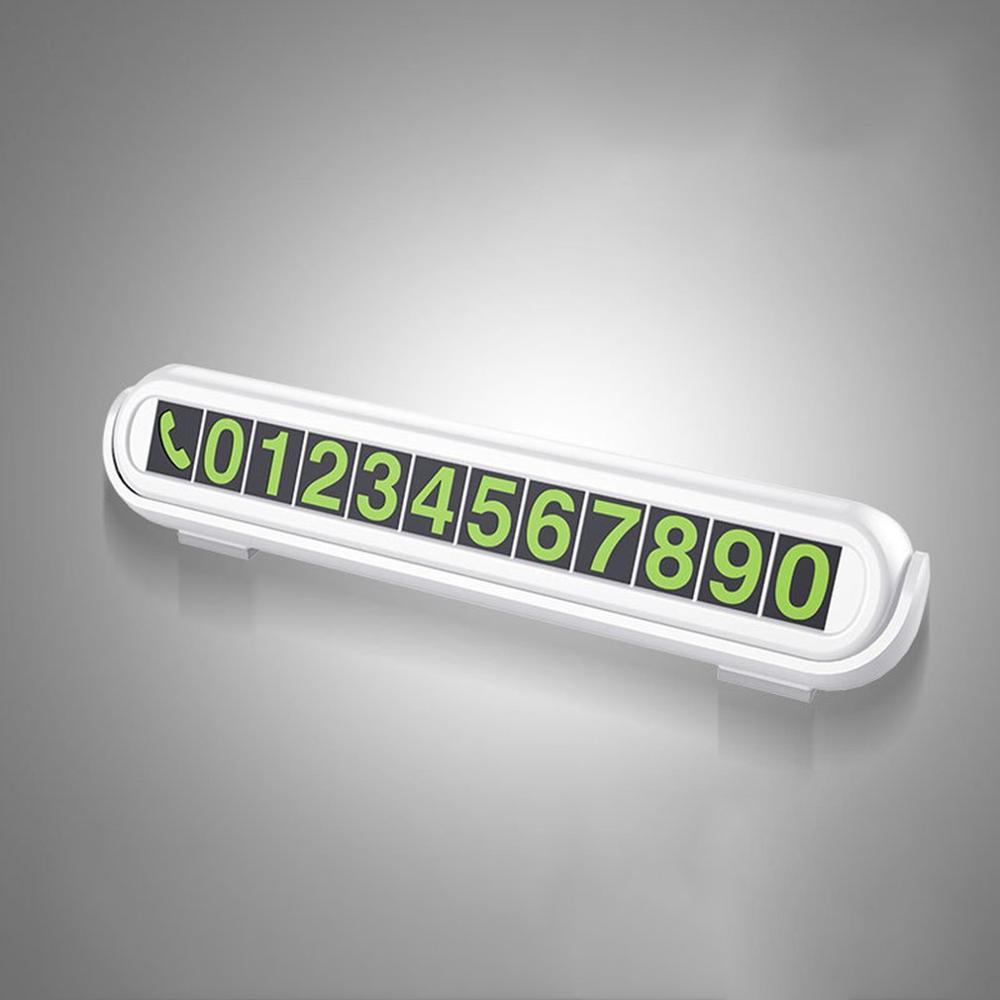 Car Temporary Parking Sign Luminous Car Phone Number Sign Reversal Aroma Parking Card