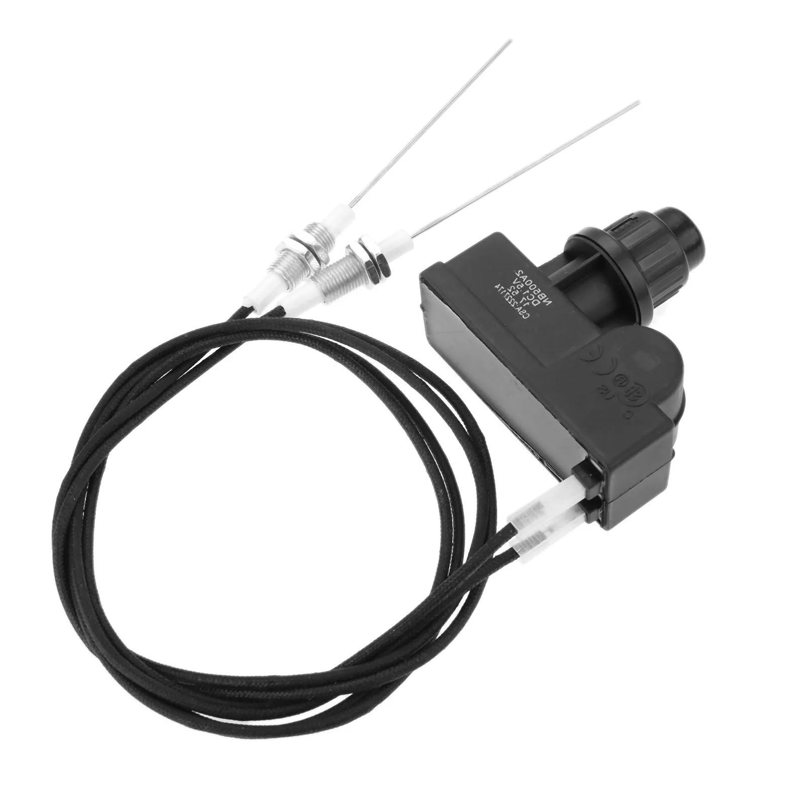 1Pc AA Battery Two Exits Grill Igniter with Spark Plug Wire Length 1 Meters Long Fit Gas Grills Universal Electronic Igniter Kit