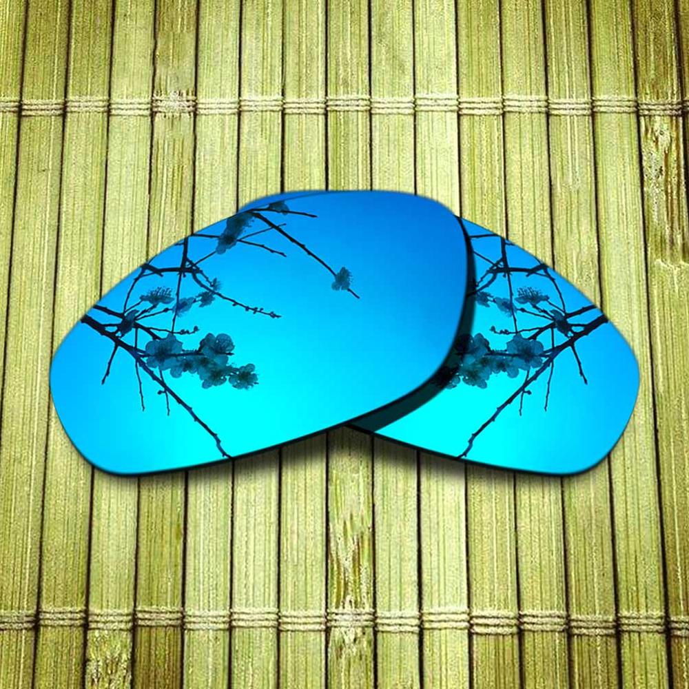 Gepolariseerde Vervanging Lense Voor-Oakley Snorhaar Zonnebril Frame True Kleur Mirrored Coating-Opties: Blue