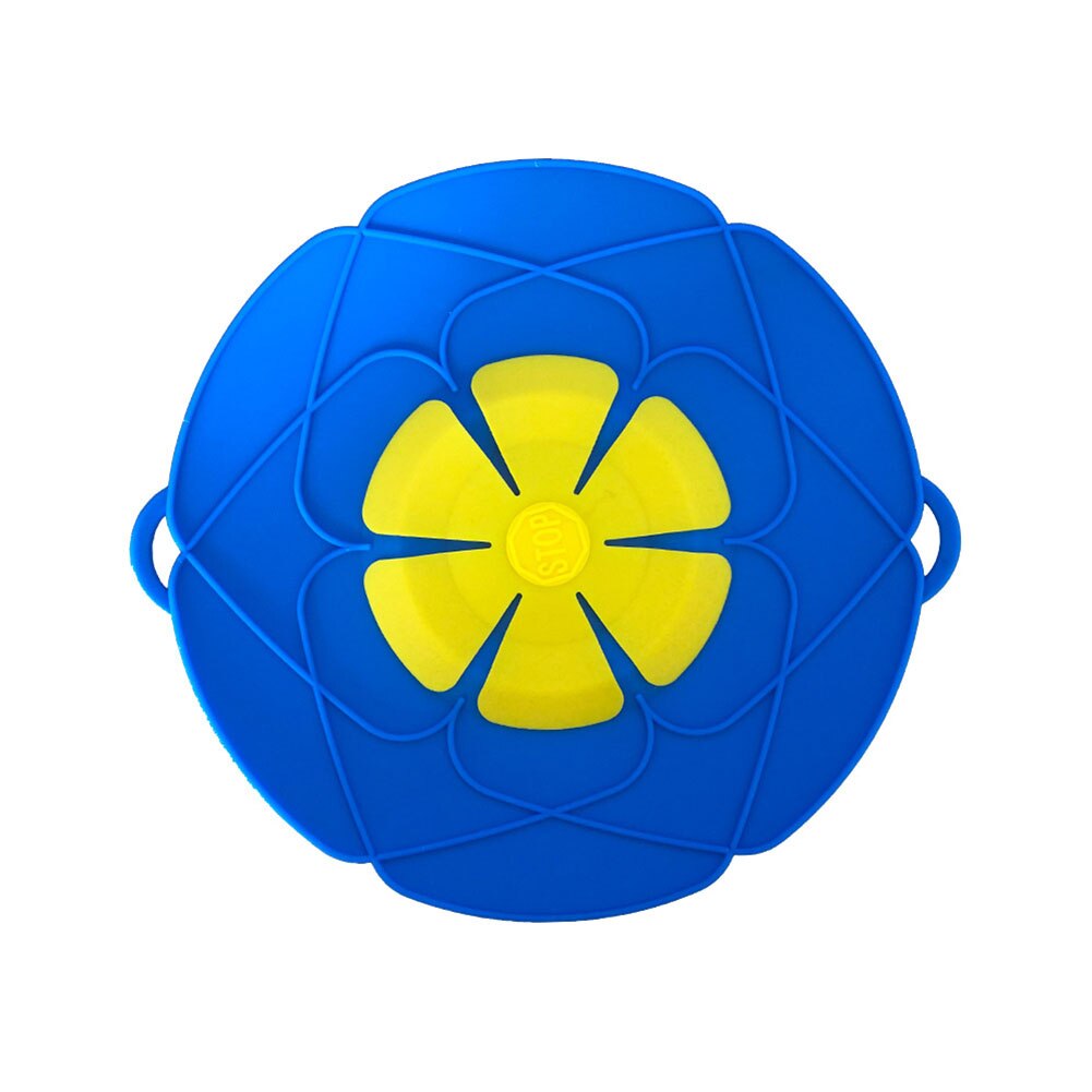 Silicone Anti-spill Boiling Pot Lid Home Splash-proof Kitchen Dust-proof Silicone Cap Sub-flower Type Anti-spill Pot Lid: BU