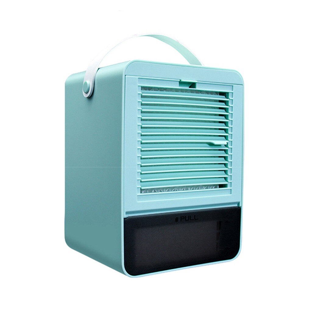 Mini Portable Air Conditioner Home Air Conditioning Portable Water Cooling Fan Mini Home Usb Charging Cooler Fan #z: Green
