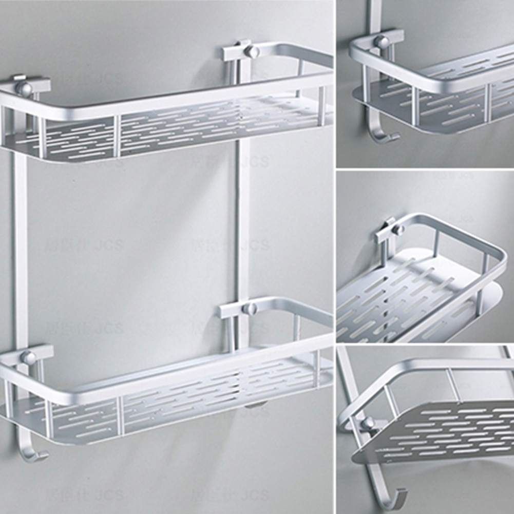 Raum Aluminium Badezimmer Regal Dusche Shampoo Seife Kosmetische Regale Bad Zubehör Lagerung Organizer Rack Halter