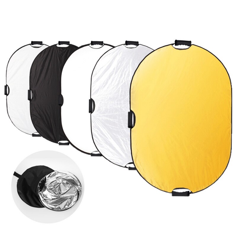 100X150Cm 5 In 1 Reflector Fotografie Light Reflector Draagbare Camera Licht Reflector Met Draagtas Reflector Voor fotografie