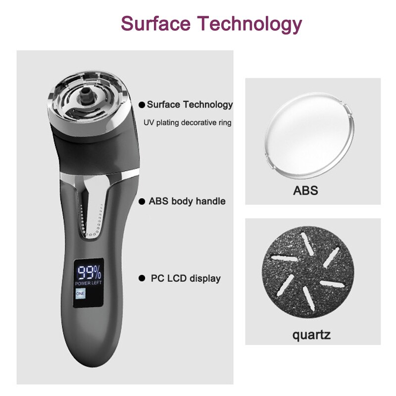 Ponceuse électrique pour pédicure, Rechargeable, LCD, aspirateur, éliminateur de callosités, lime pour les pieds