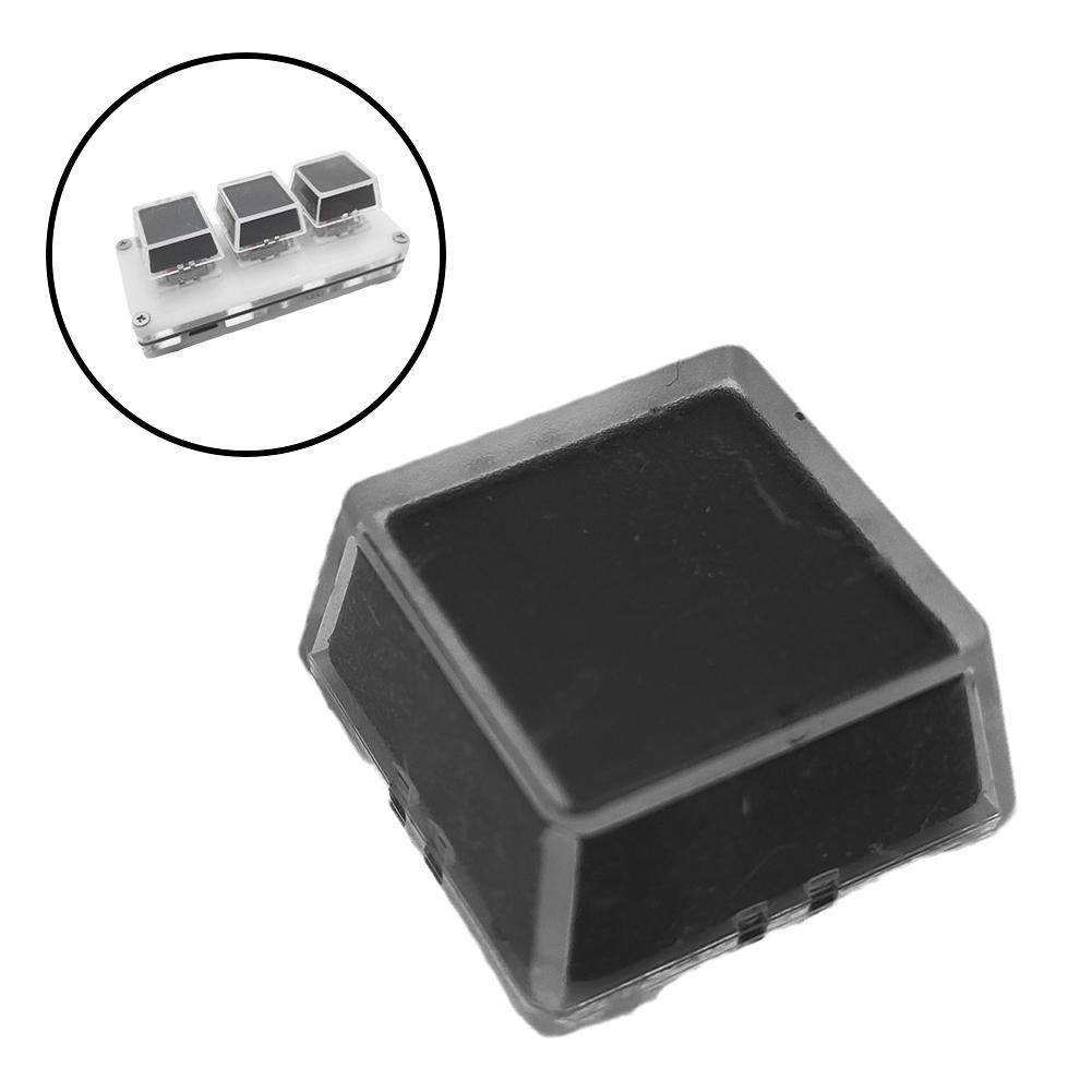 10Pcs/set Transparent Keycaps Double-layer Keycaps Removable Paper Clips Custom MX Switch Relegendable Keycap Shell Protection