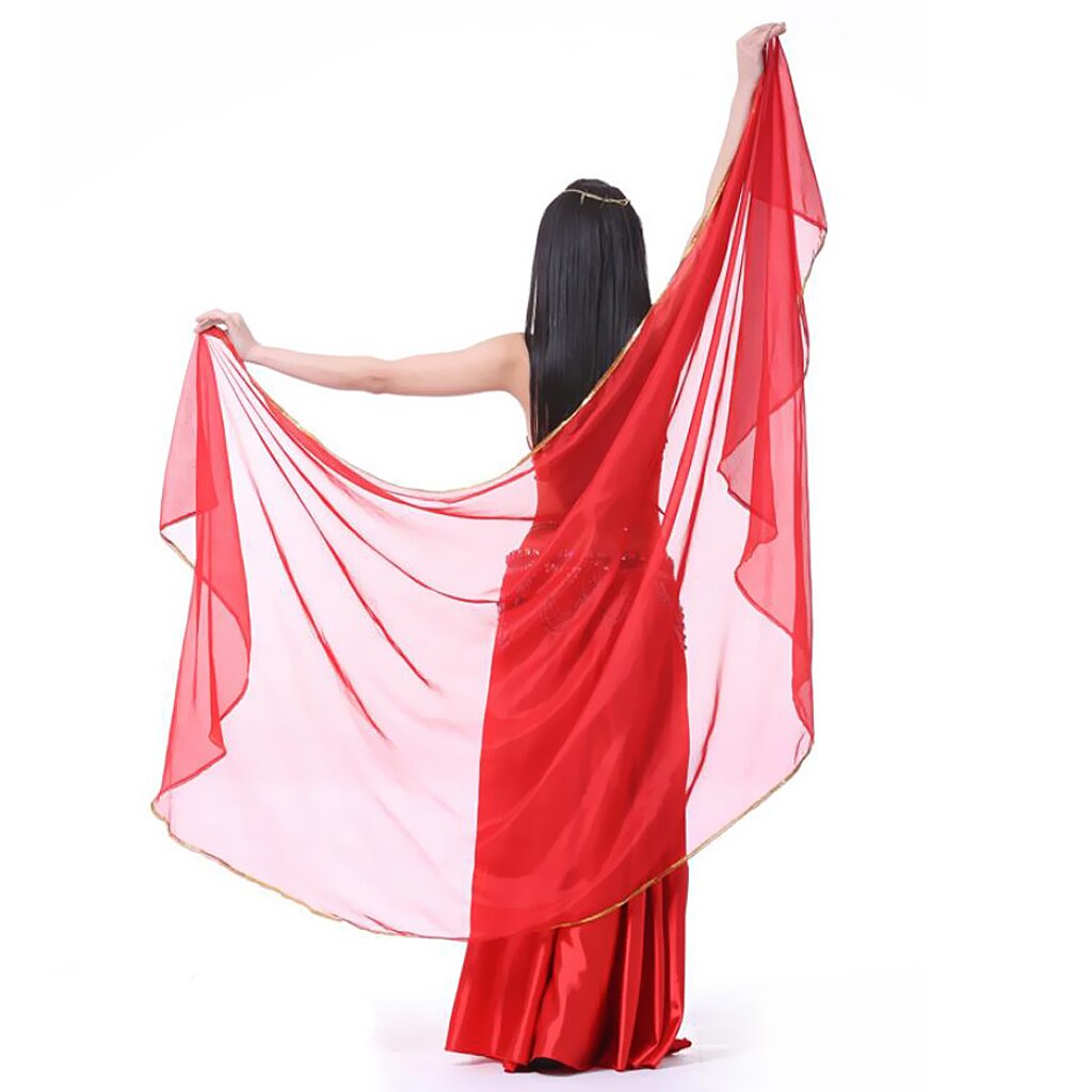 Pañuelo de gasa para danza del vientre, pañuelo de lentejuelas, velo de baile indio, envoltura para la cadera