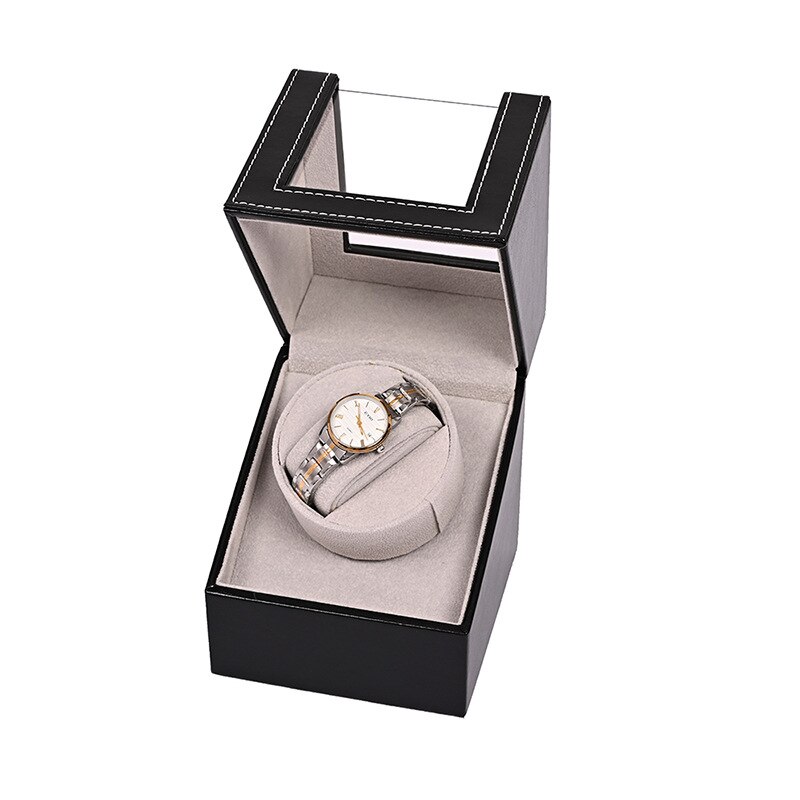 Automatic Watch Winder Box For Mechanical Watches Brand Single Watch Rotator Box Luxury Transparent Case Clock Winder: G