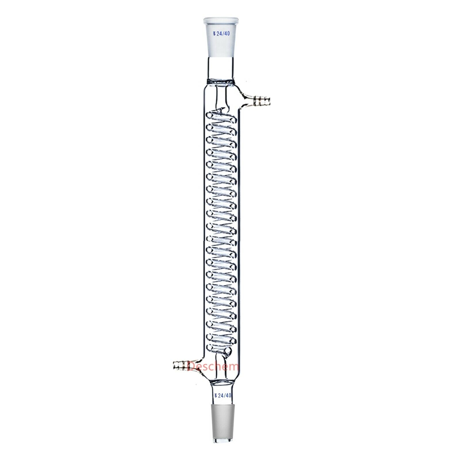 300mm,24/40,Glass Graham Condenser,Coil Heat Exchanger,Lab Glassware