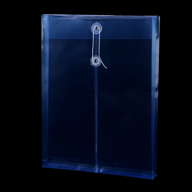 A4 Office File Bag Button Closure Folder Bag Plastic File Folder Office Supply