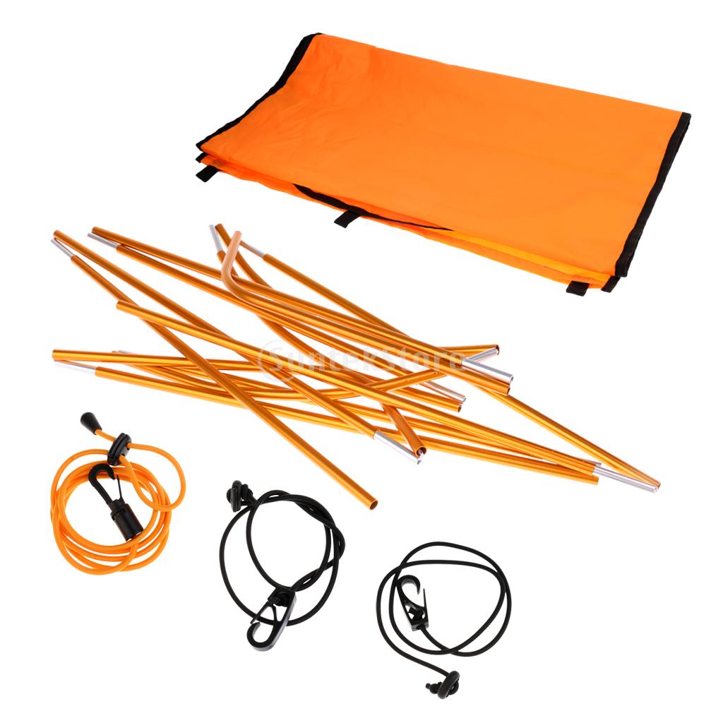 Universal Single Kayak Canoe Sun Shade Awning Canopy - Orange