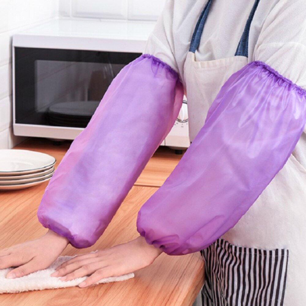 Wasserdicht und Öl-nachweisen Arm Ärmeln Elastische Bands Haushalt Reinigung Liefert Lange Ärmeln Hausarbeit Schutz Küche Werkzeug