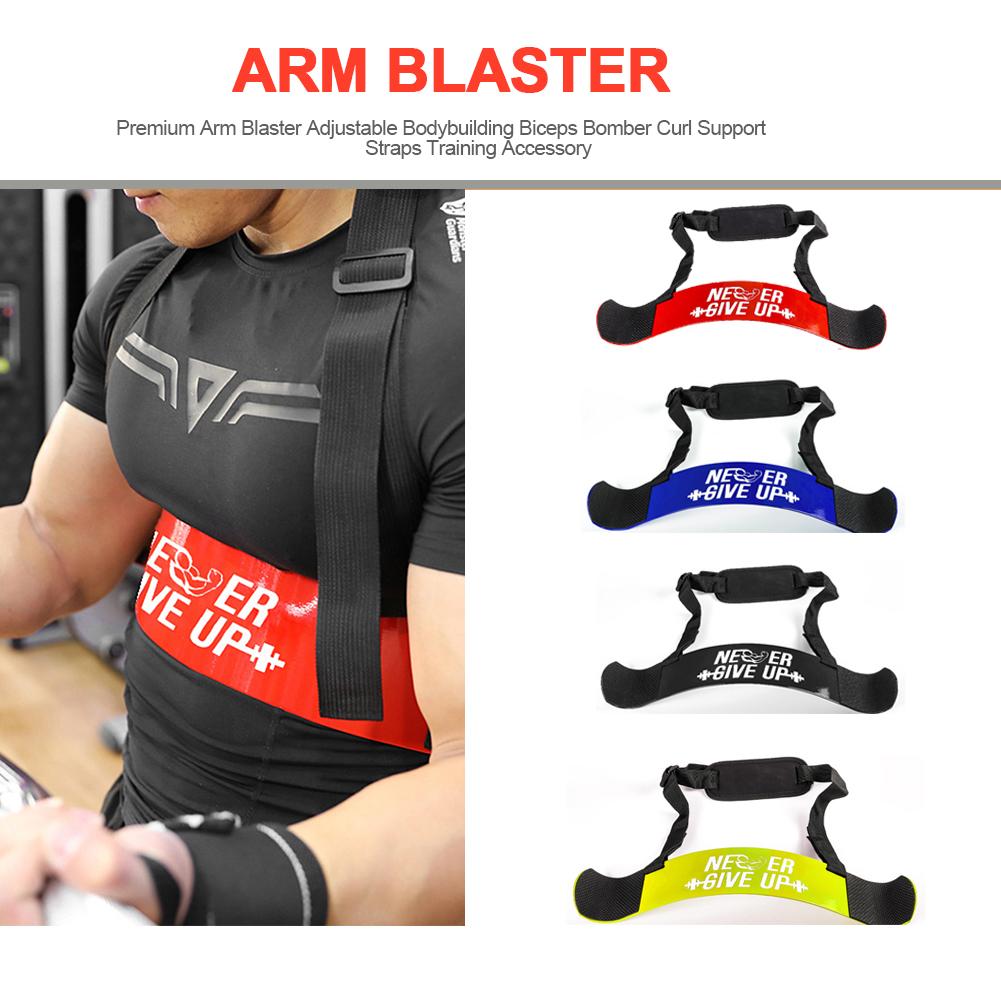 Adjustable Bodybuilding Biceps training board dumbbell barbell gym equipment Bomber Curl Support Straps Training Accessory
