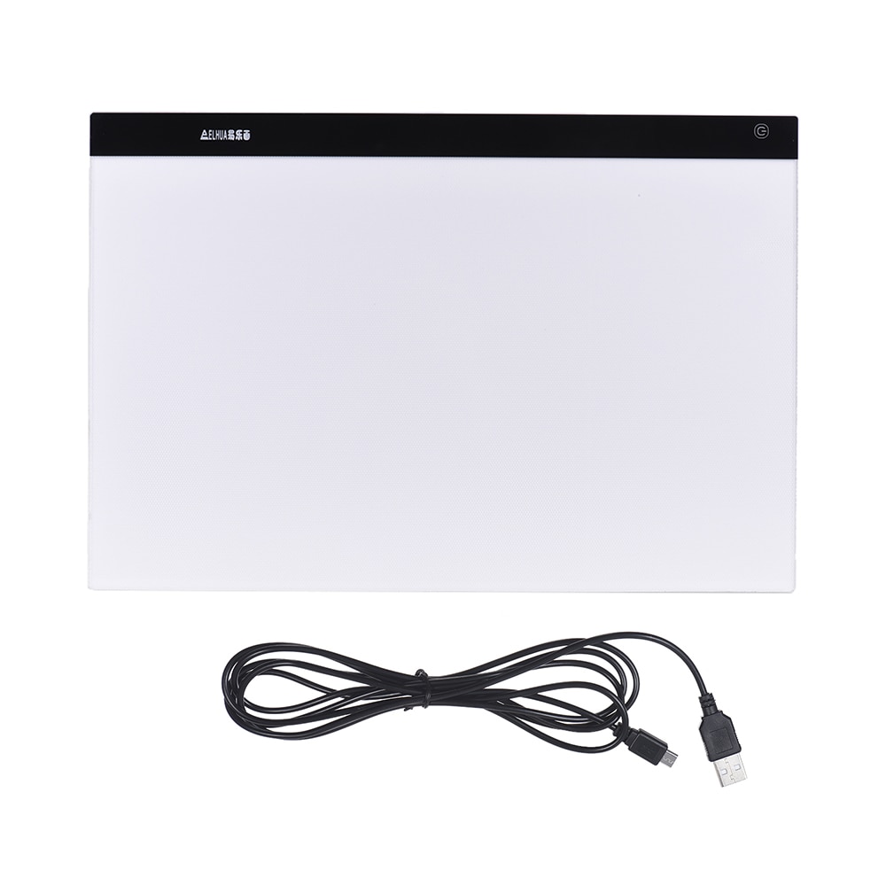 A2 Copyboard Large Ultra-thin LED Light Pad Box Painting Tracing Panel Copyboard Stepless Adjustable Brightness USB Powered
