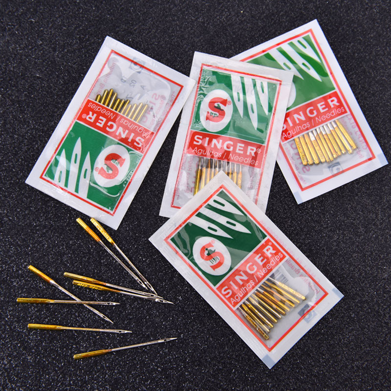 10/50pcs Singer Needles Sewing Needle Domestic Sewing Needle Multifunctional Electric Sewing Machine Titanium Plated Needle