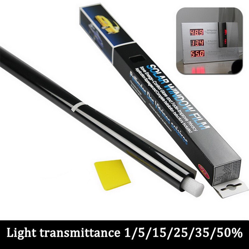 0.5m X 3/6m 1/5/15/25/35/50 Percent VLT Window Tint Film Glass Sticker Sun Shade Film for Car UV Protector foils Sticker Films