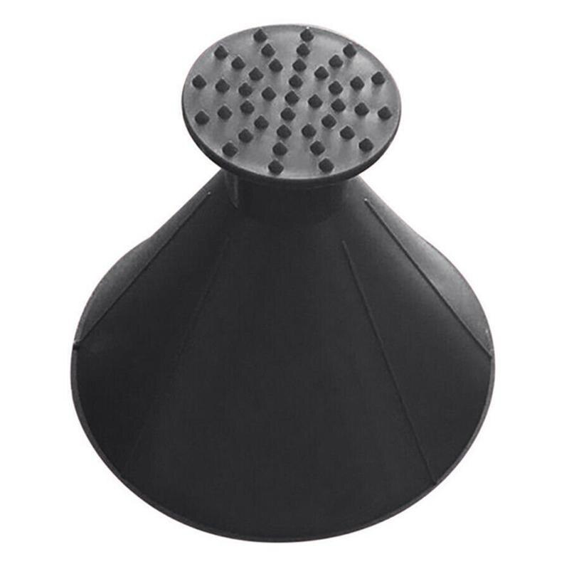 Auto Car Magic Window Windshield Car Ice Scraper Shaped Funnel Snow Remover Deicer Cone Deicing Tool Scraping ONE Round: 14.5cm black