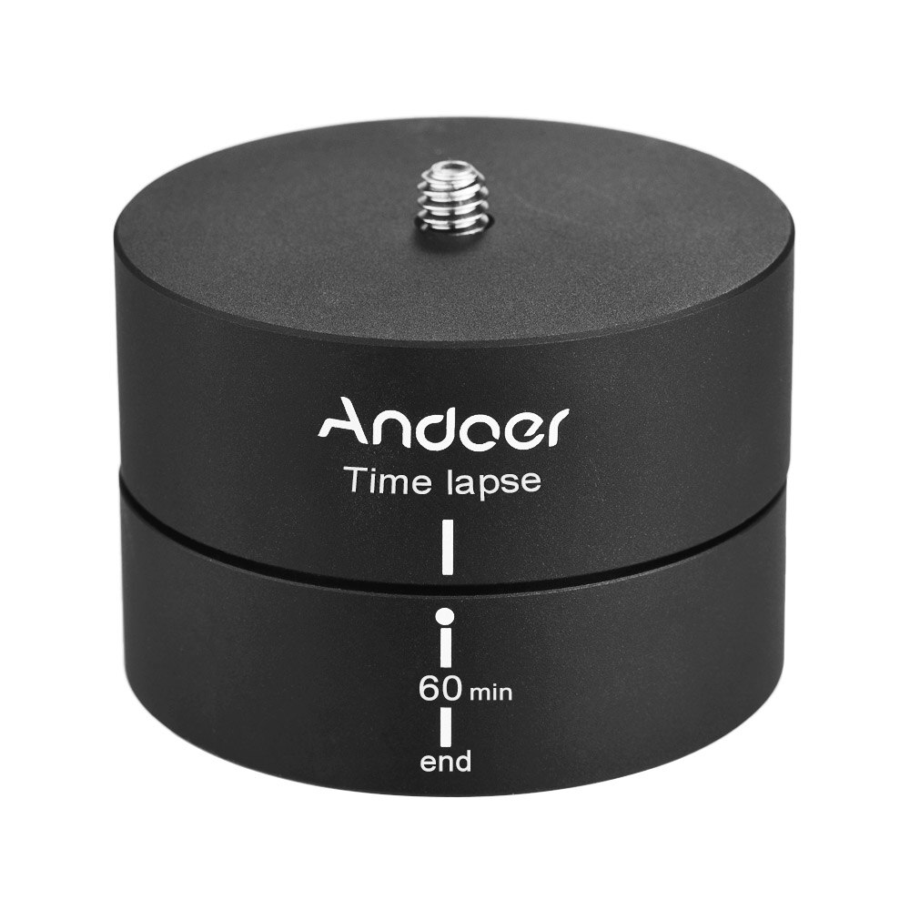 Andoer 360 Graden Panning Rotating Time Lapse Stabilisator Statief Adapter voor Gopro DSLR