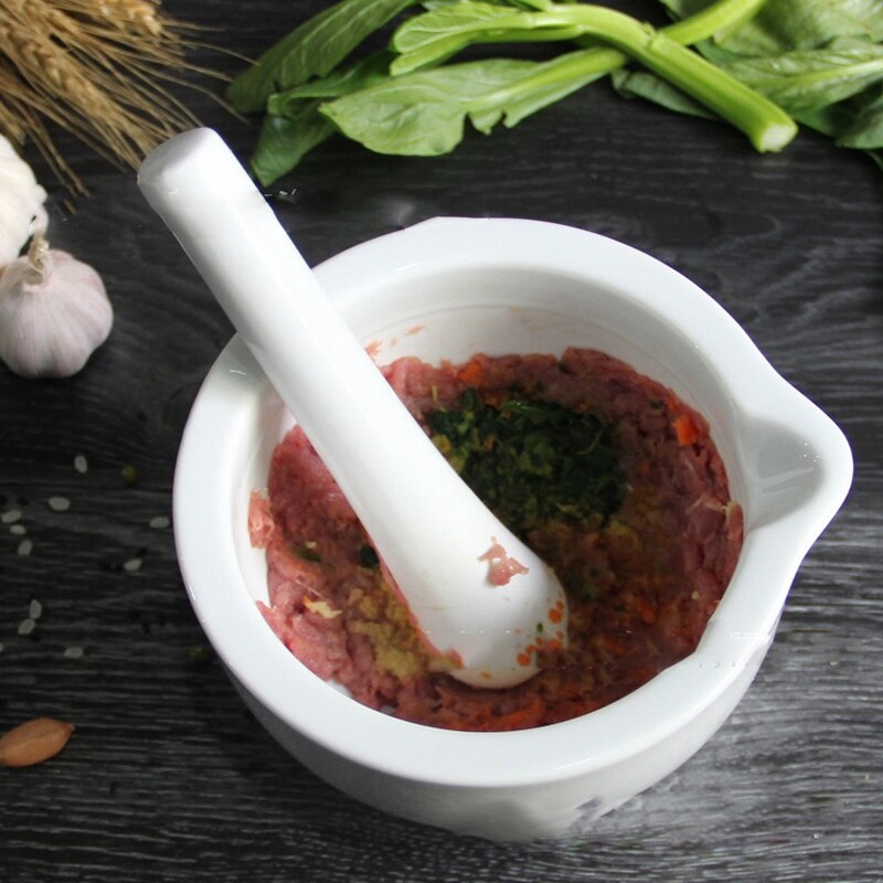 Handmatige molens keramiek kruidenmolen stamper handzame kruiden pepermolen kom keukengadget vijzel mengkom