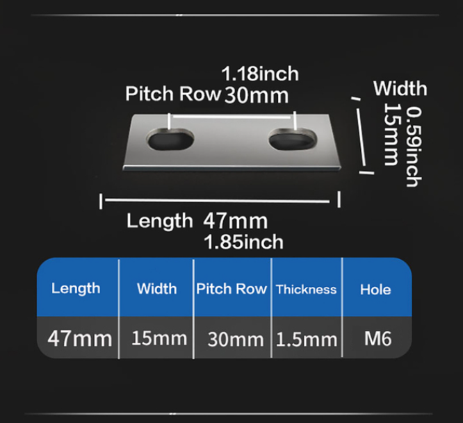 Pure Copper Busbar Nickel Coated Battery Temrinal Connection Bar 27mm,30mm, 35mm, 38mm, 40mm, 45mm, 50mm, 68mm, 72mm, 83mm, 85mm: Ivory